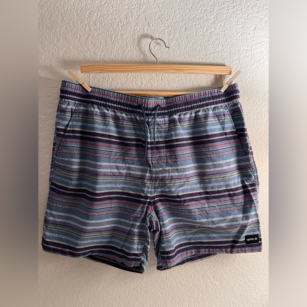Hurley Men's Multicolor Striped Shorts